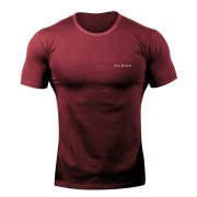 Заказать Bodybuilding Футболка Стреч ALPHA (Бордовый)